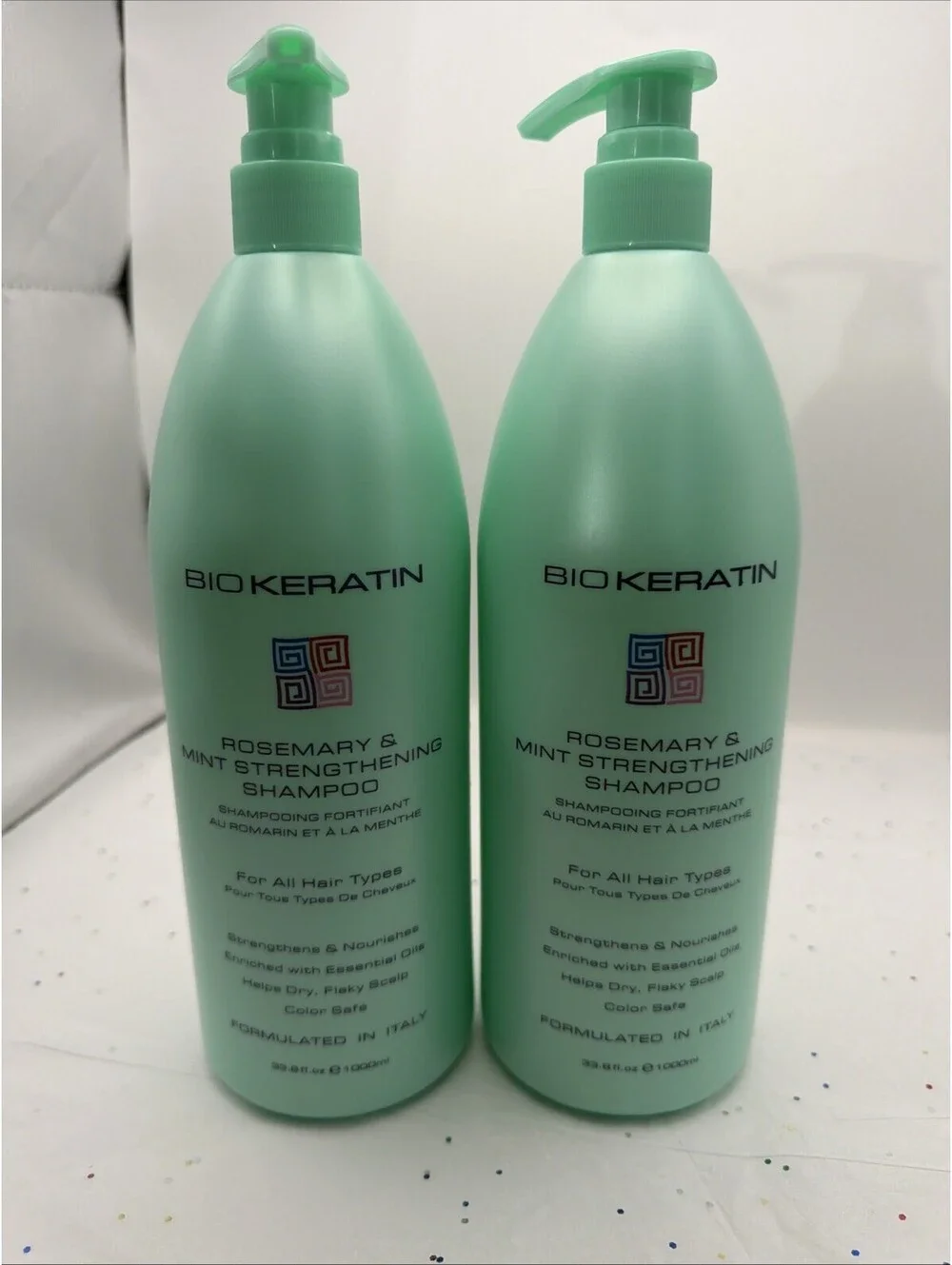 Bio Keratin Protein Shampoo Avocado Rosemary Mint Strengthening 2 Pack 33.8 oz
